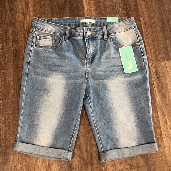 Copper Key Other - Copper Key Girls Denim Capri Shorts
